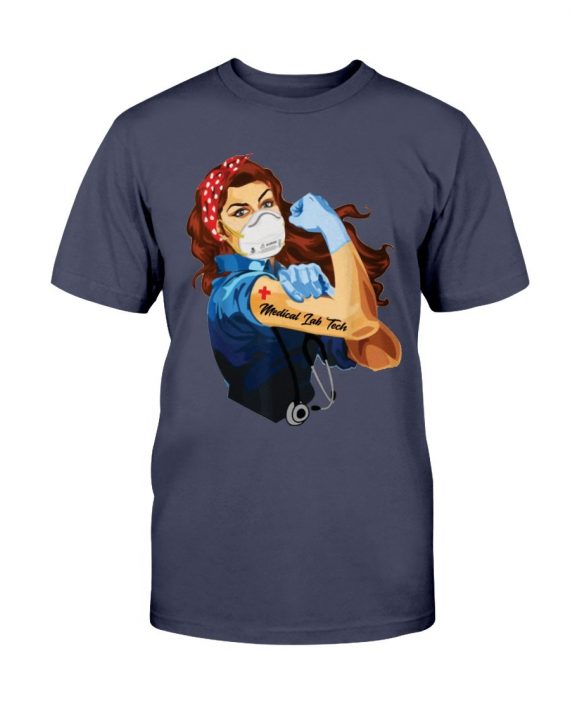 Red Hair Girl Medical Lab Tech T shirt-604b125b85f69